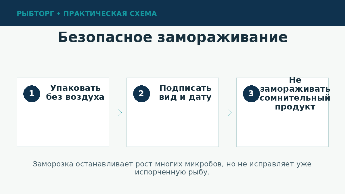 Подготовка рыбы к замораживанию