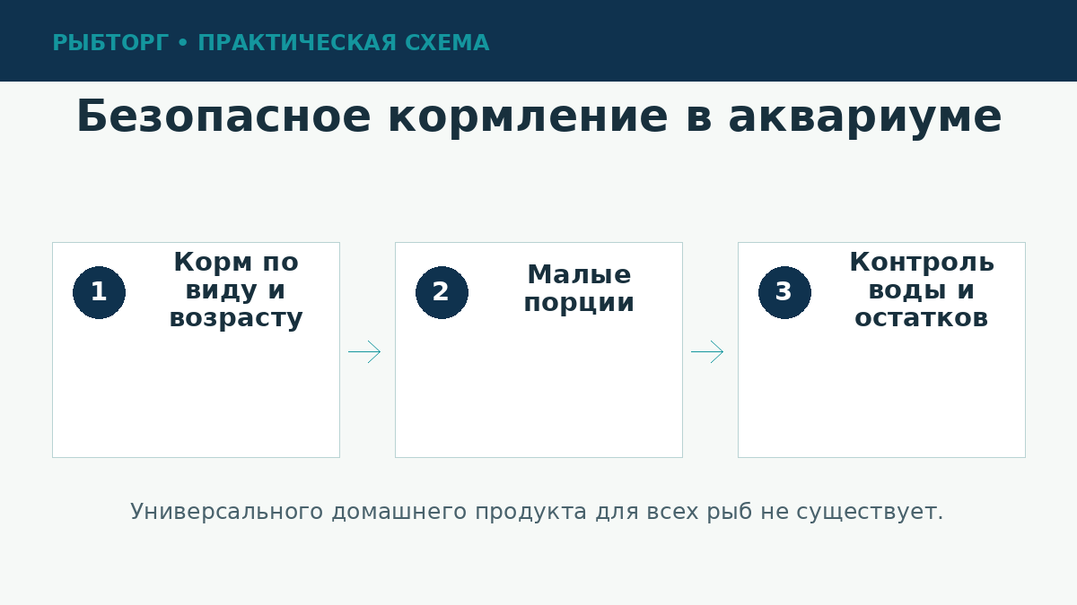 Принципы кормления аквариумных рыб