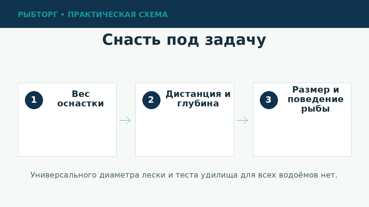 Подбор рыболовной снасти